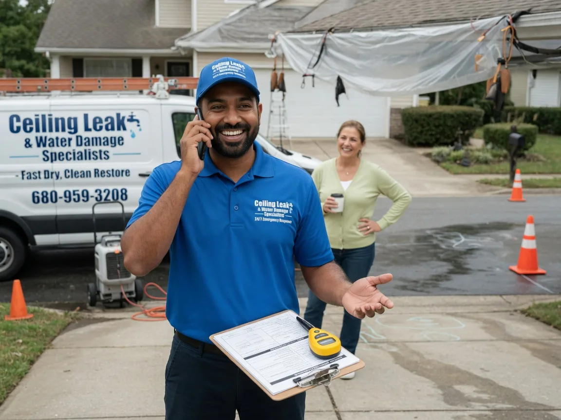 Ceiling Leak Cleanup Carnesville, GA FAQs
